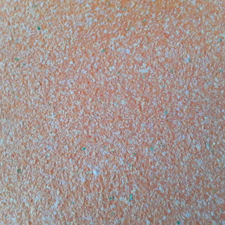 baumwollputz-nr-008-3 008-3 Orange mit Grünen Chips und Perlmuttglanz – Bild 1