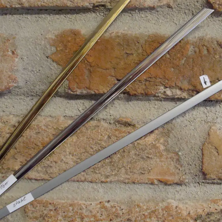 spiegelleiste-stahl-baumwollputz-deko Dekorleiste STAHL – Bild 1